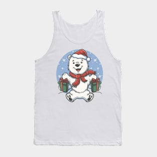 christmas,Arctic Caroling Bears,Polar Bear Carolers,gift Tank Top